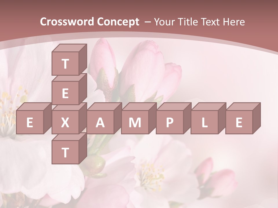 A Beautiful Pink Flower Powerpoint Presentation PowerPoint Template
