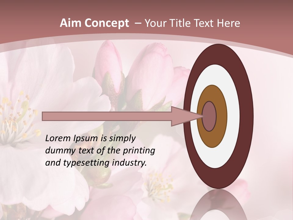 A Beautiful Pink Flower Powerpoint Presentation PowerPoint Template
