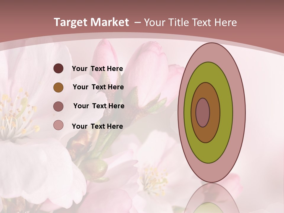 A Beautiful Pink Flower Powerpoint Presentation PowerPoint Template