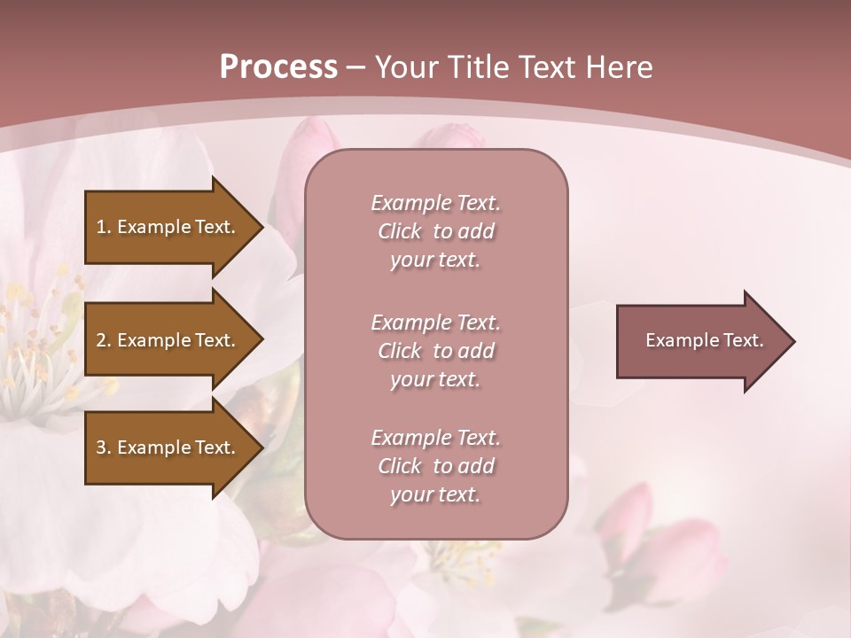 A Beautiful Pink Flower Powerpoint Presentation PowerPoint Template