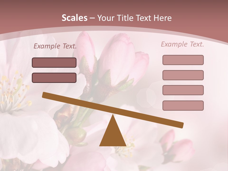A Beautiful Pink Flower Powerpoint Presentation PowerPoint Template