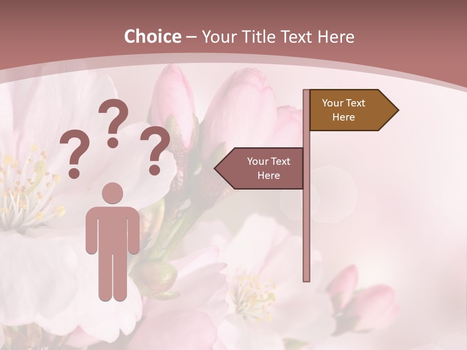 A Beautiful Pink Flower Powerpoint Presentation PowerPoint Template