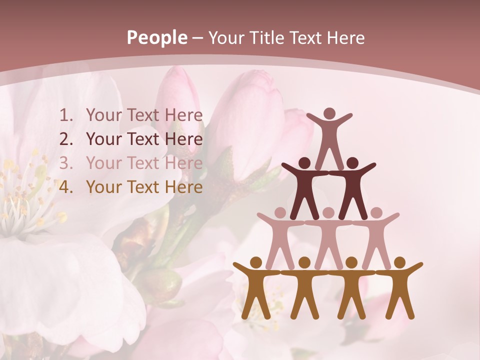 A Beautiful Pink Flower Powerpoint Presentation PowerPoint Template