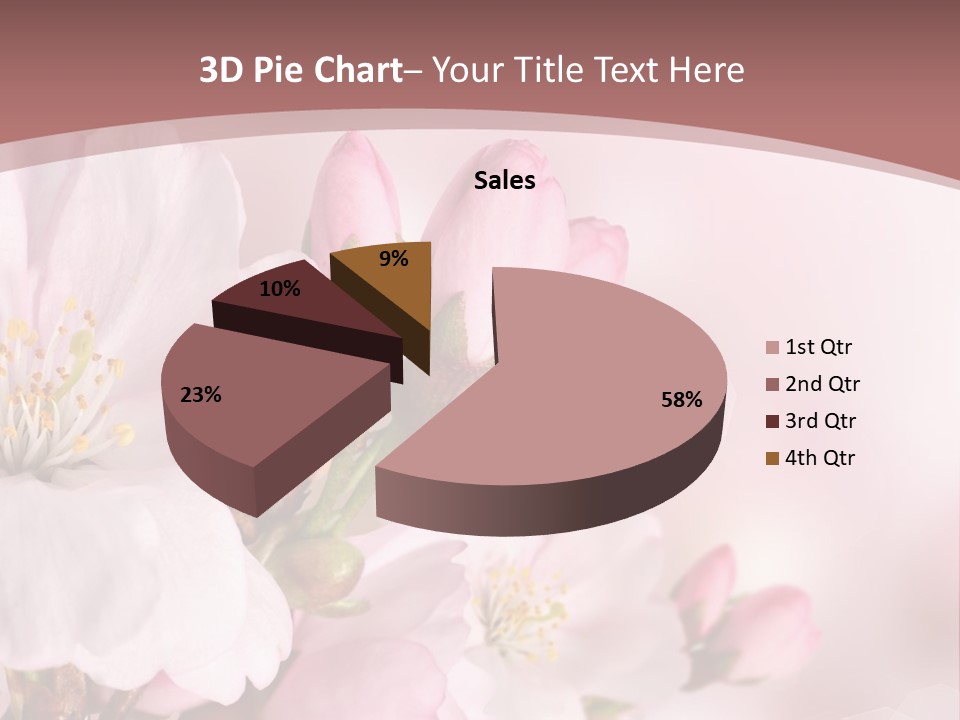 A Beautiful Pink Flower Powerpoint Presentation PowerPoint Template