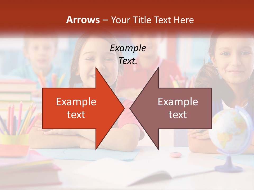 A Group Of Children Sitting At A Table PowerPoint Template