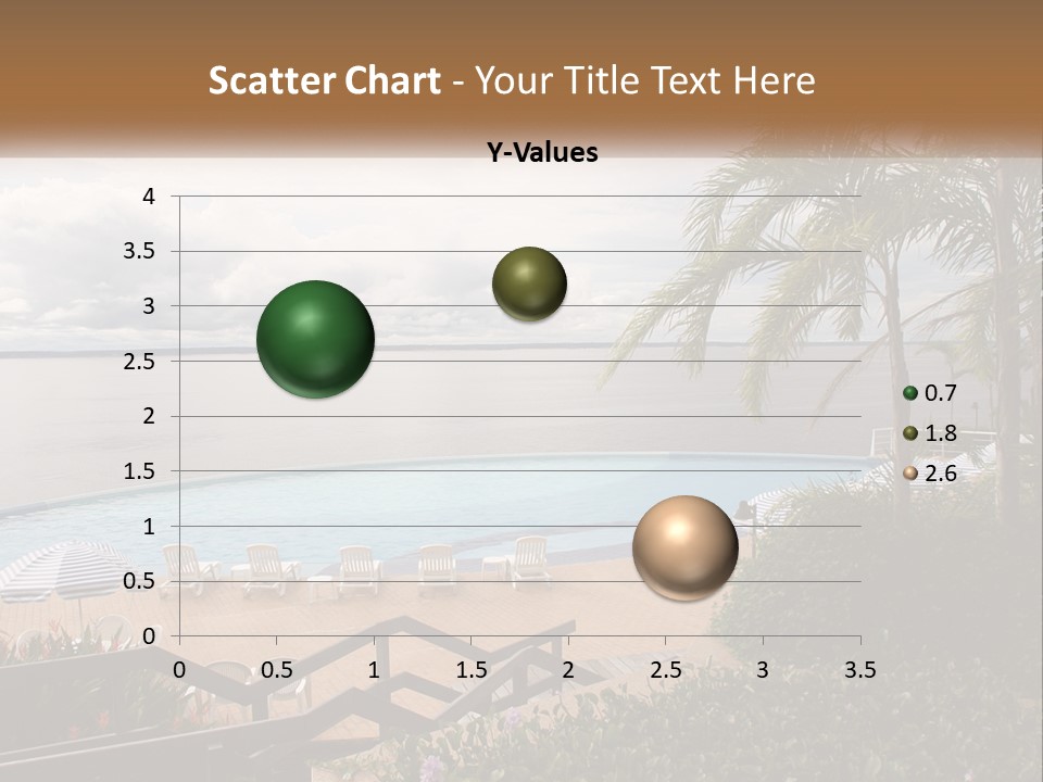 A Large Swimming Pool Next To The Ocean PowerPoint Template