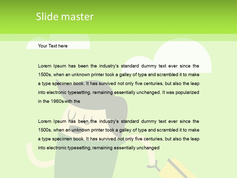 A Man Is Running With A Suitcase In His Hand PowerPoint Template