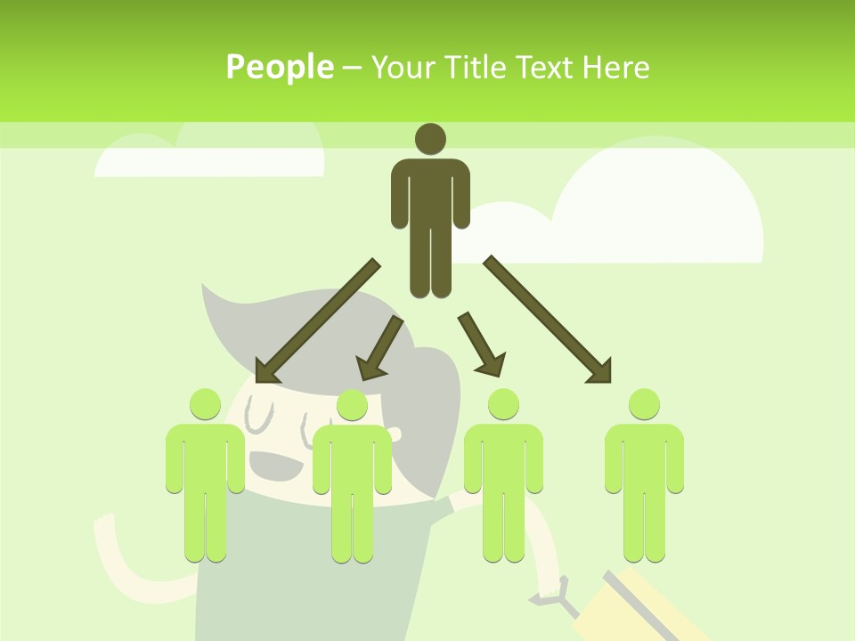 A Man Is Running With A Suitcase In His Hand PowerPoint Template