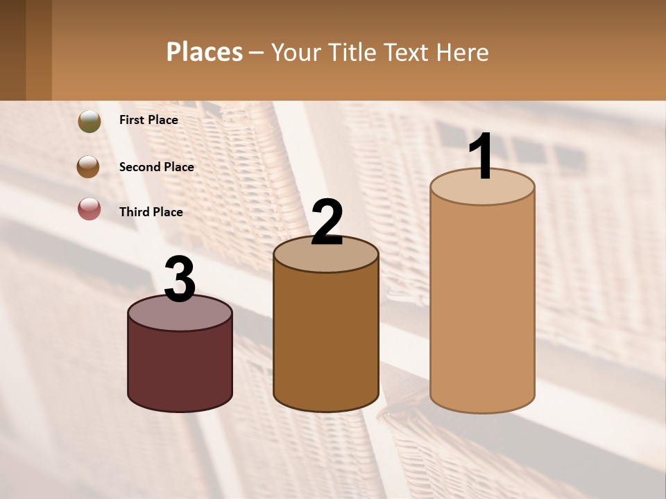 Wicker Baskets Are Lined Up On A Wall PowerPoint Template