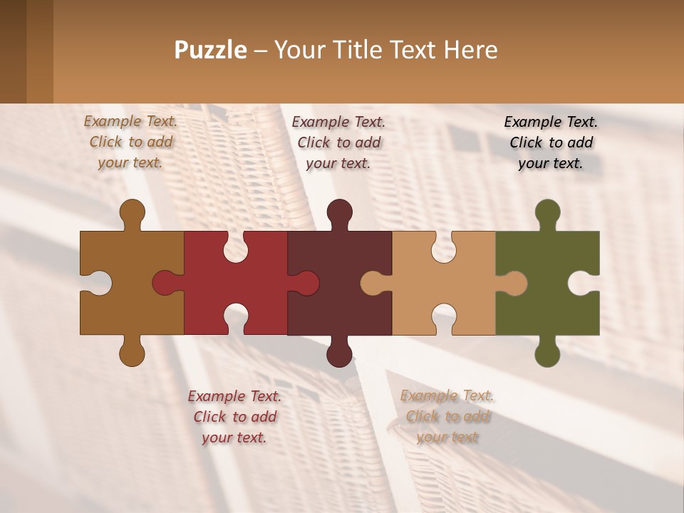 Wicker Baskets Are Lined Up On A Wall PowerPoint Template
