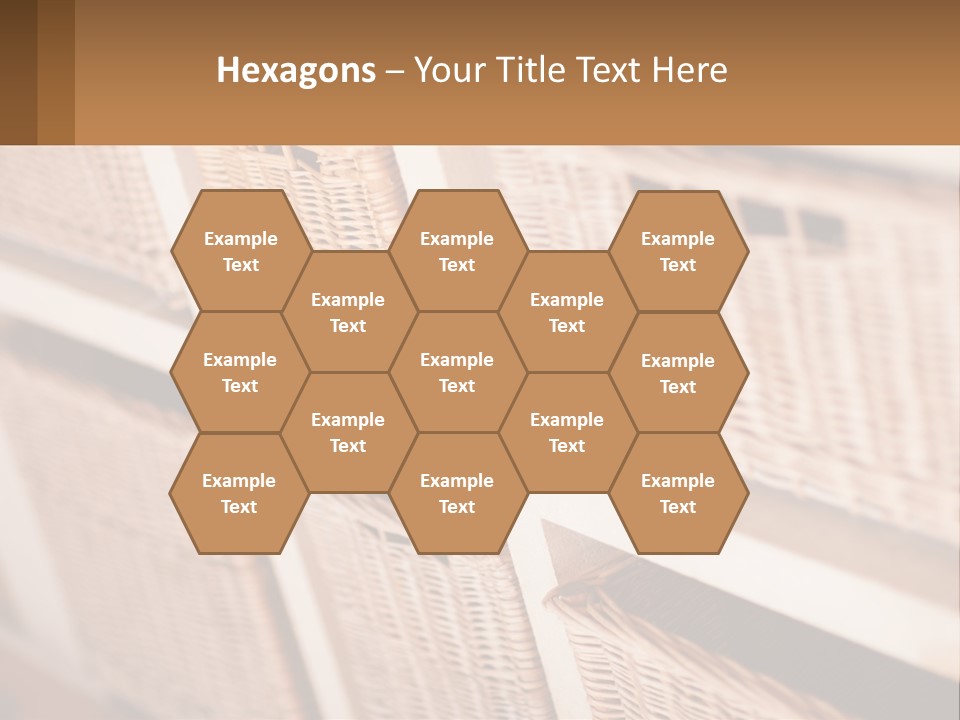 Wicker Baskets Are Lined Up On A Wall PowerPoint Template