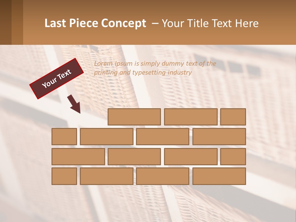 Wicker Baskets Are Lined Up On A Wall PowerPoint Template