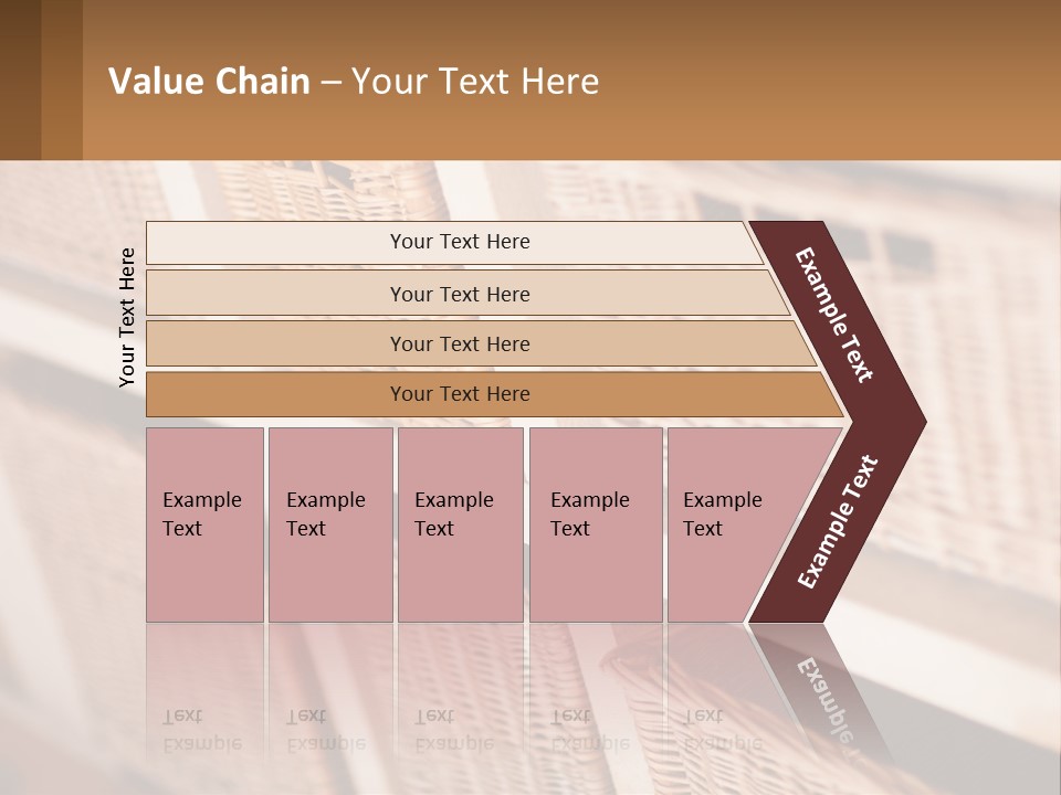 Wicker Baskets Are Lined Up On A Wall PowerPoint Template