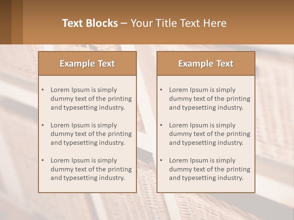 Wicker Baskets Are Lined Up On A Wall PowerPoint Template