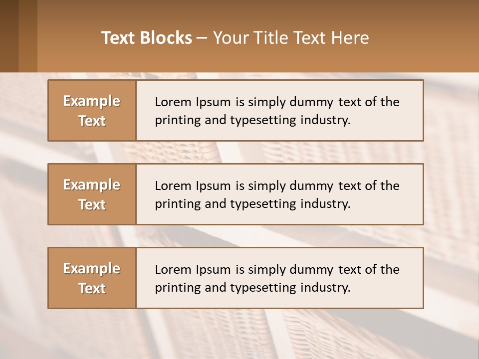 Wicker Baskets Are Lined Up On A Wall PowerPoint Template