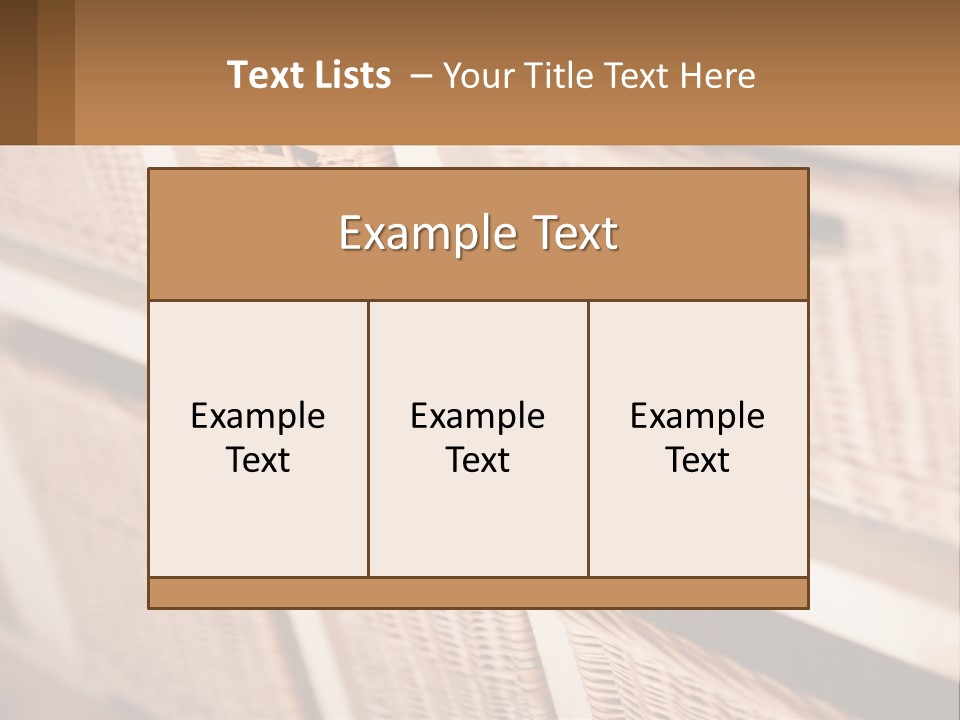 Wicker Baskets Are Lined Up On A Wall PowerPoint Template