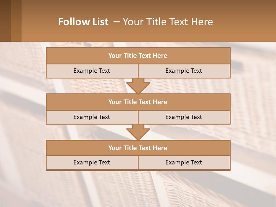 Wicker Baskets Are Lined Up On A Wall PowerPoint Template