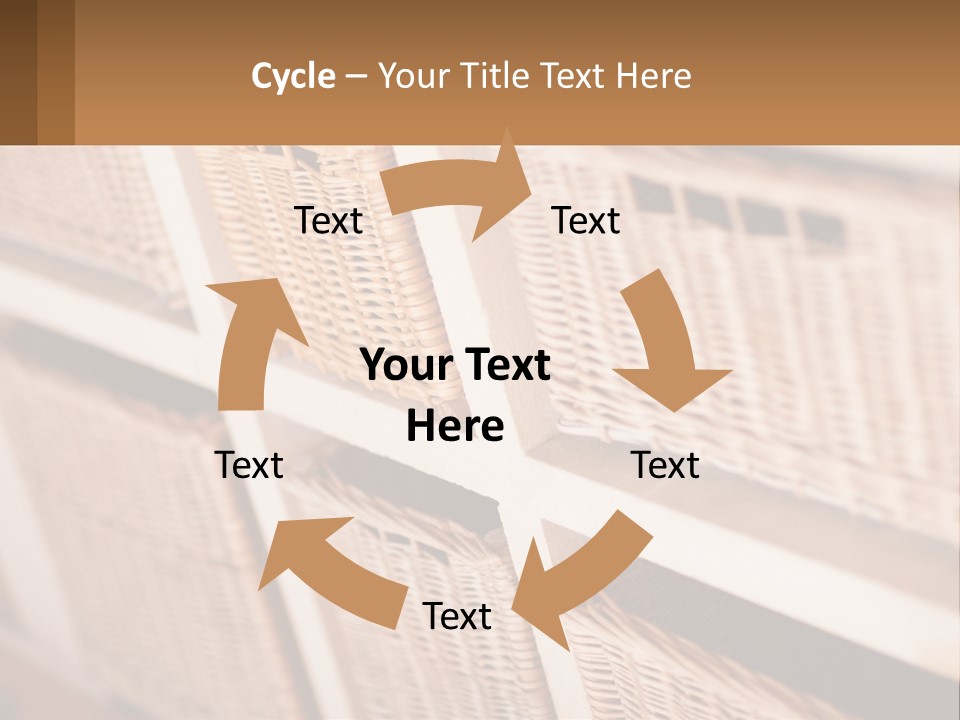 Wicker Baskets Are Lined Up On A Wall PowerPoint Template