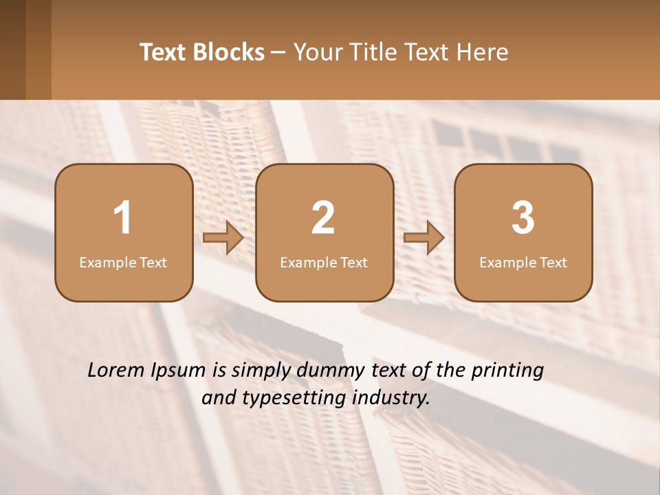 Wicker Baskets Are Lined Up On A Wall PowerPoint Template