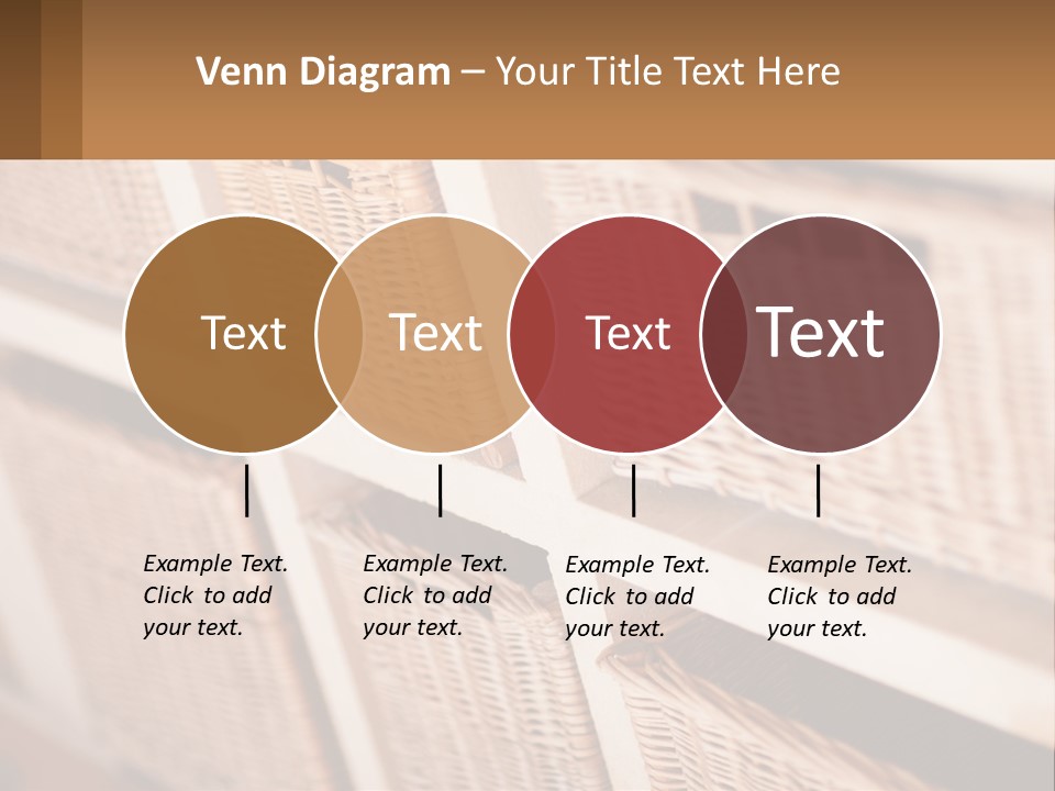Wicker Baskets Are Lined Up On A Wall PowerPoint Template