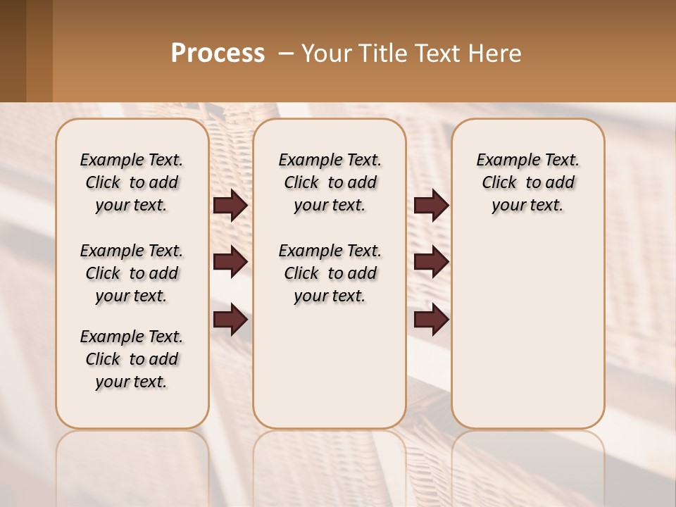 Wicker Baskets Are Lined Up On A Wall PowerPoint Template