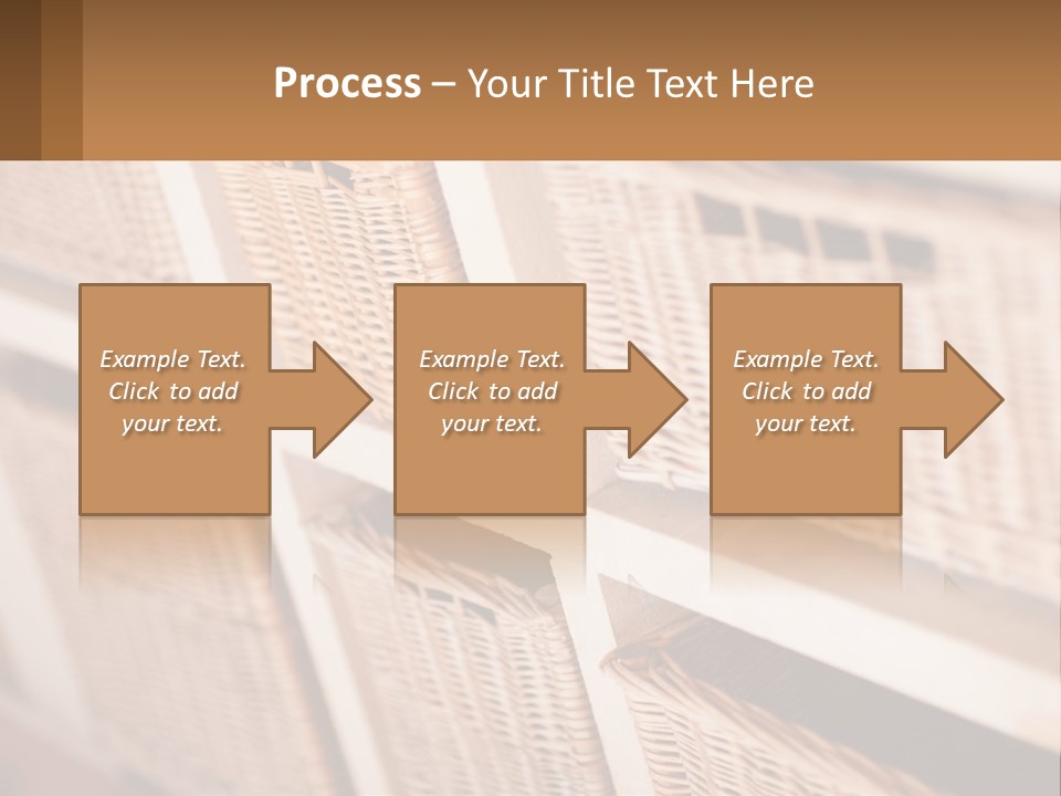Wicker Baskets Are Lined Up On A Wall PowerPoint Template