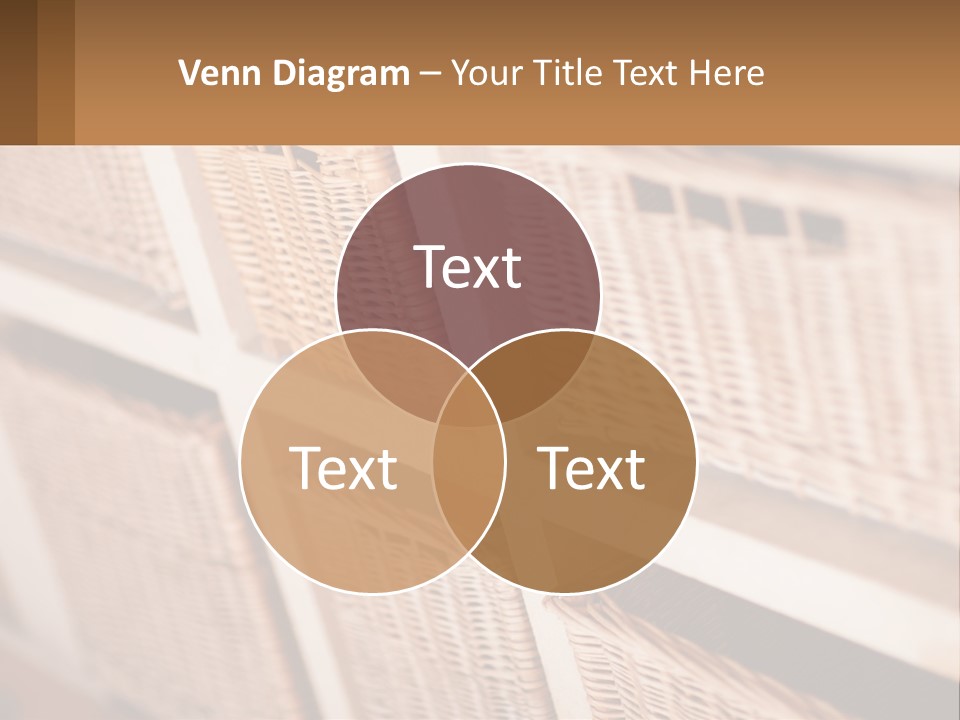Wicker Baskets Are Lined Up On A Wall PowerPoint Template