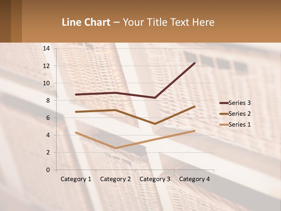 Wicker Baskets Are Lined Up On A Wall PowerPoint Template