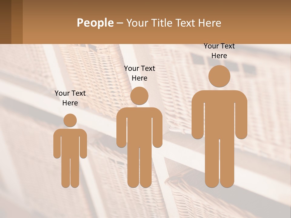 Wicker Baskets Are Lined Up On A Wall PowerPoint Template