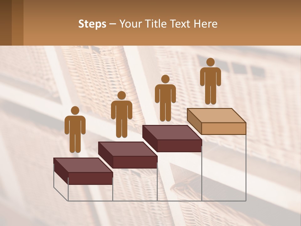Wicker Baskets Are Lined Up On A Wall PowerPoint Template