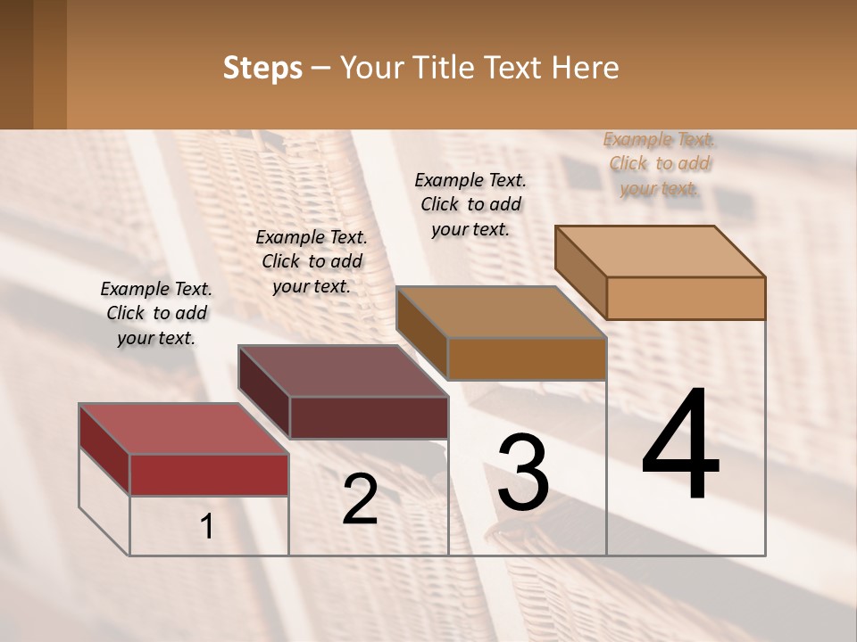 Wicker Baskets Are Lined Up On A Wall PowerPoint Template