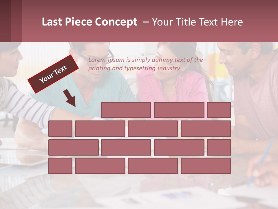 A Group Of People Sitting Around A Table Writing PowerPoint Template
