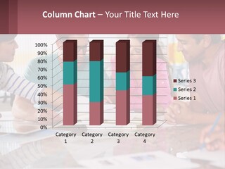 A Group Of People Sitting Around A Table Writing PowerPoint Template