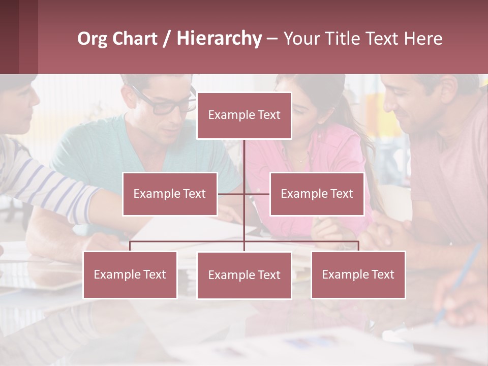 A Group Of People Sitting Around A Table Writing PowerPoint Template