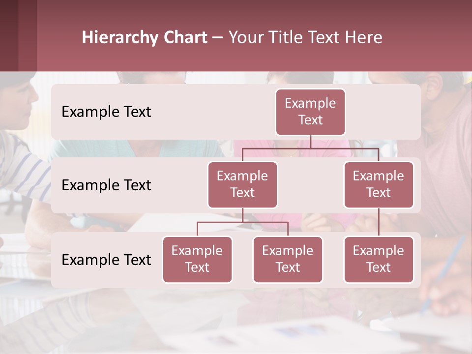 A Group Of People Sitting Around A Table Writing PowerPoint Template