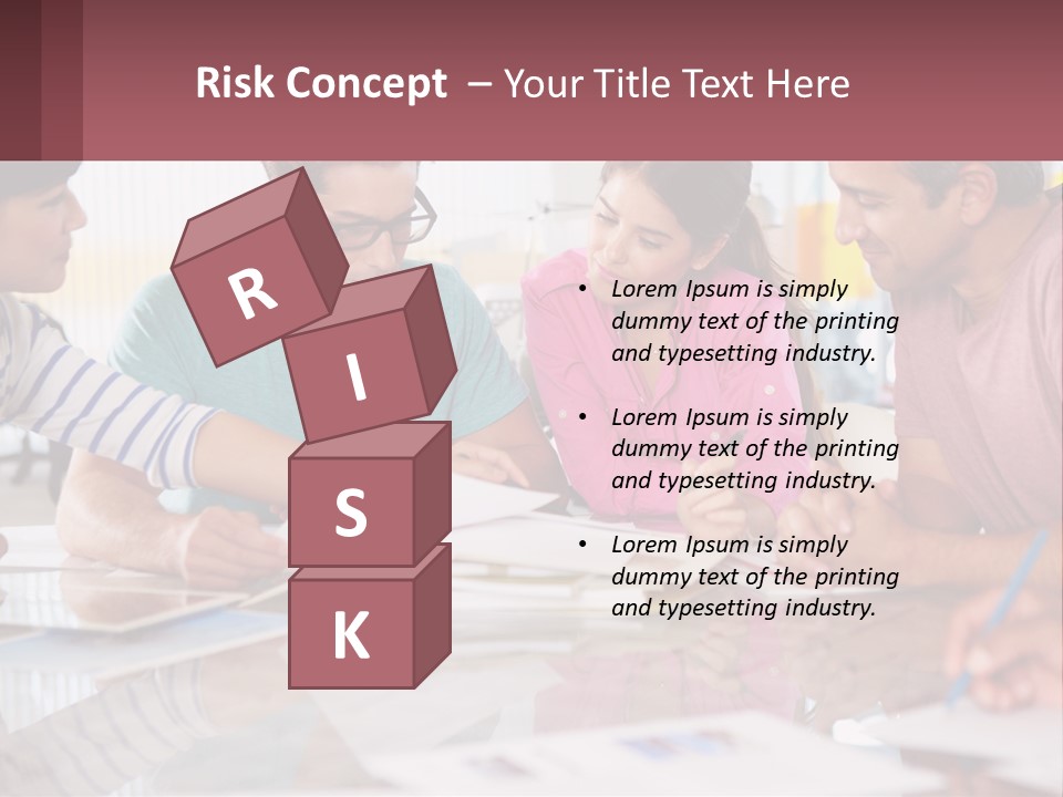 A Group Of People Sitting Around A Table Writing PowerPoint Template