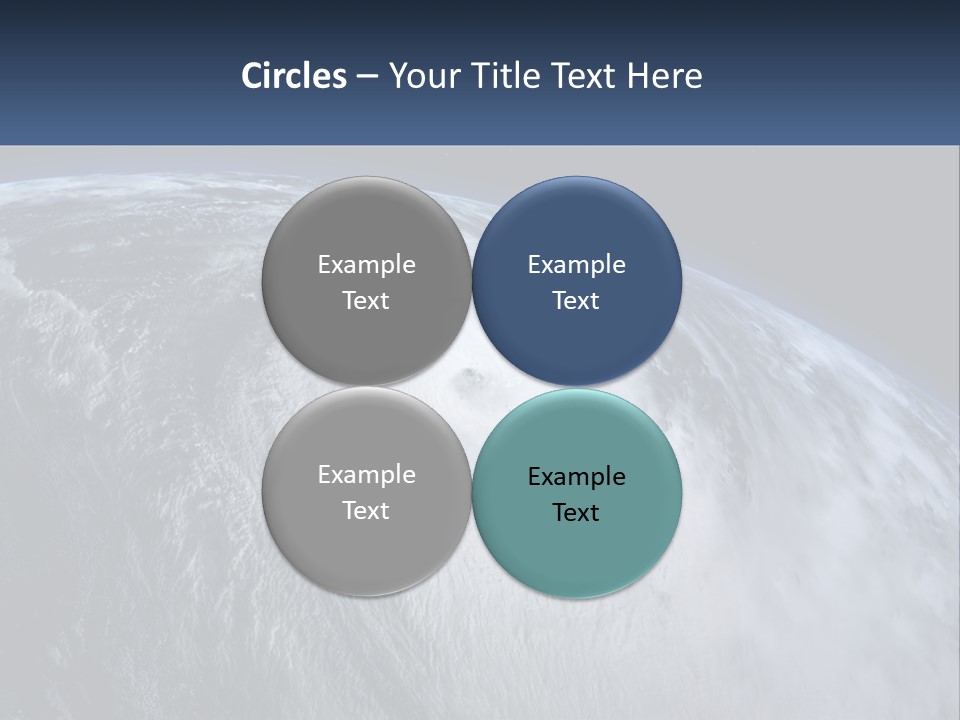 A Satellite View Of A Hurricane In Space PowerPoint Template