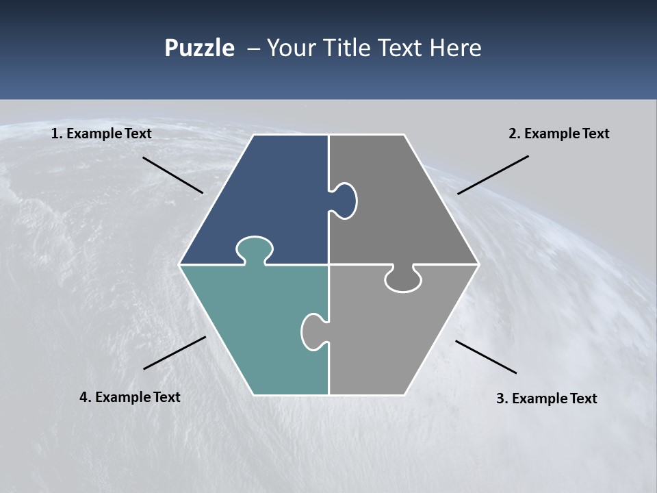 A Satellite View Of A Hurricane In Space PowerPoint Template