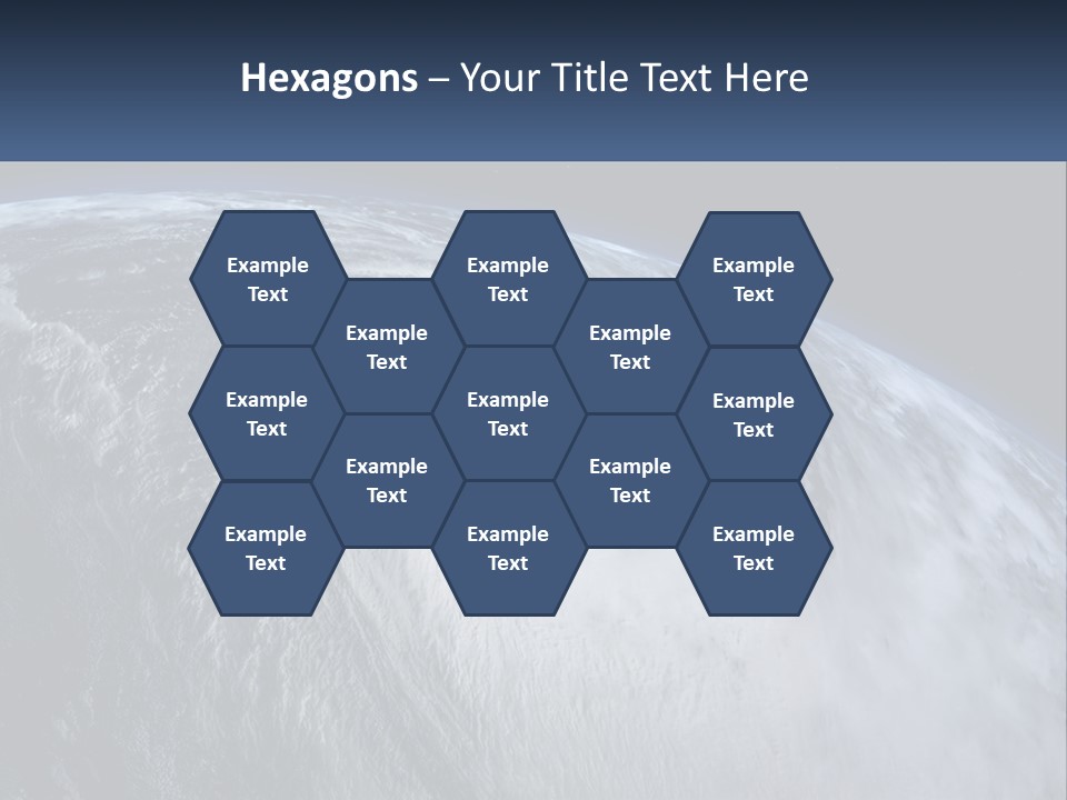 A Satellite View Of A Hurricane In Space PowerPoint Template