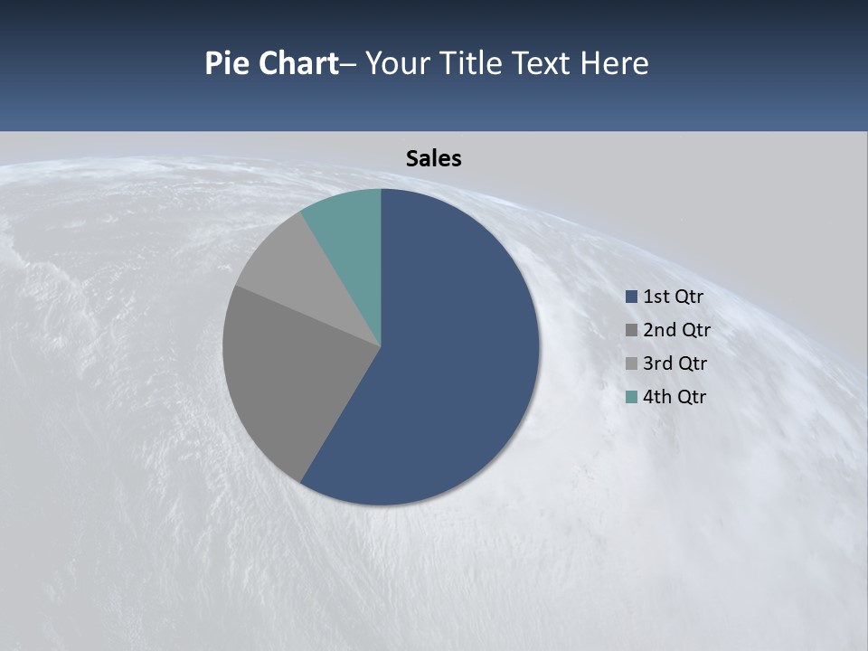 A Satellite View Of A Hurricane In Space PowerPoint Template