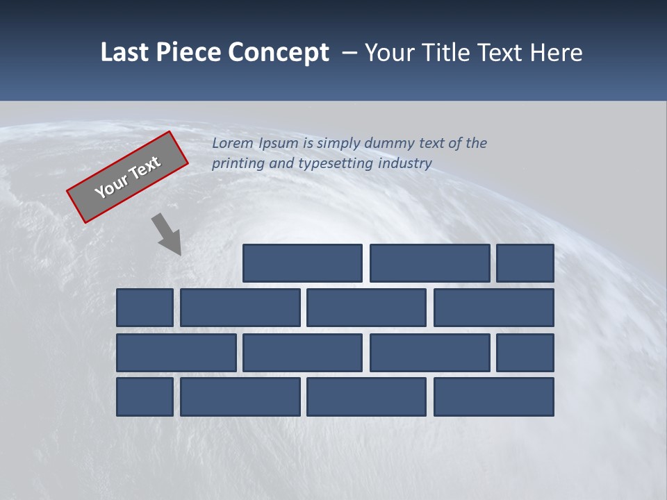 A Satellite View Of A Hurricane In Space PowerPoint Template