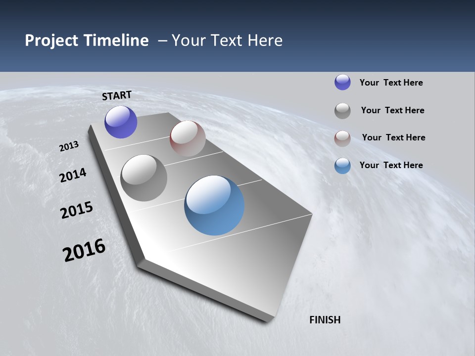 A Satellite View Of A Hurricane In Space PowerPoint Template