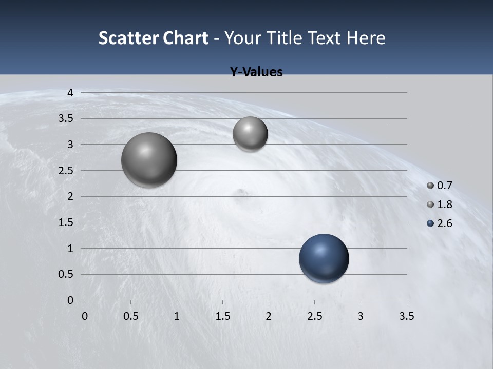 A Satellite View Of A Hurricane In Space PowerPoint Template