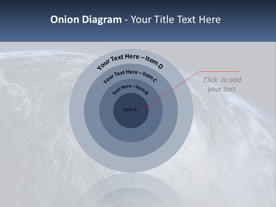 A Satellite View Of A Hurricane In Space PowerPoint Template