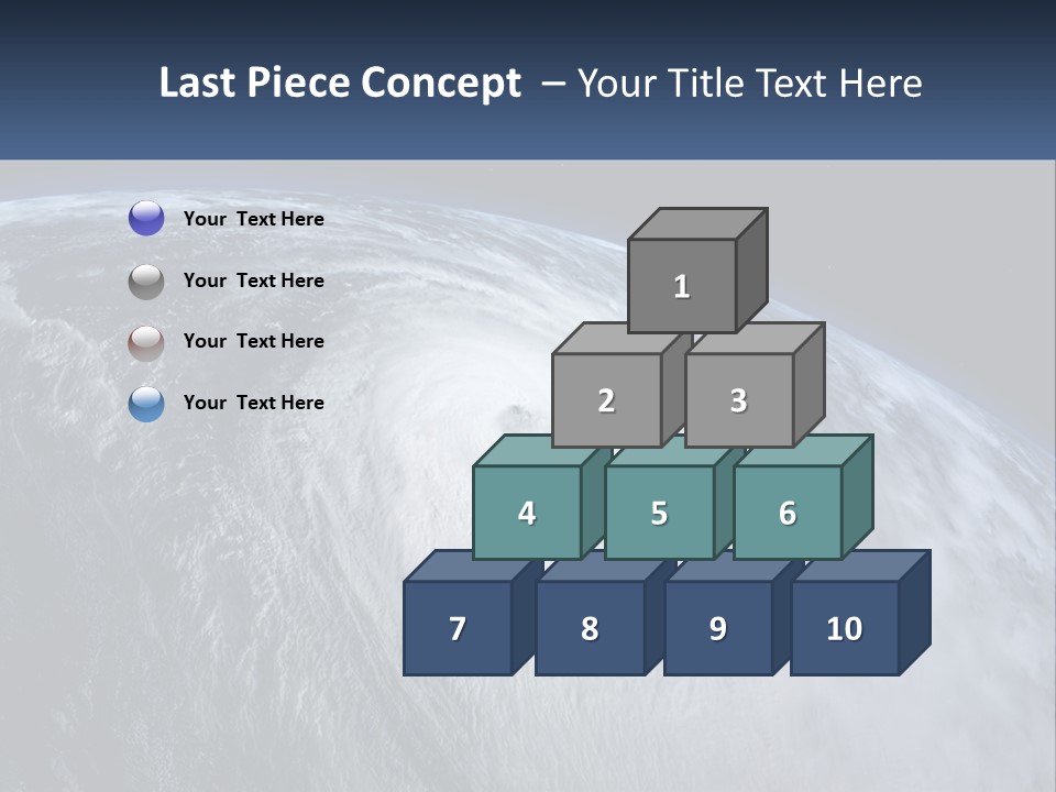 A Satellite View Of A Hurricane In Space PowerPoint Template