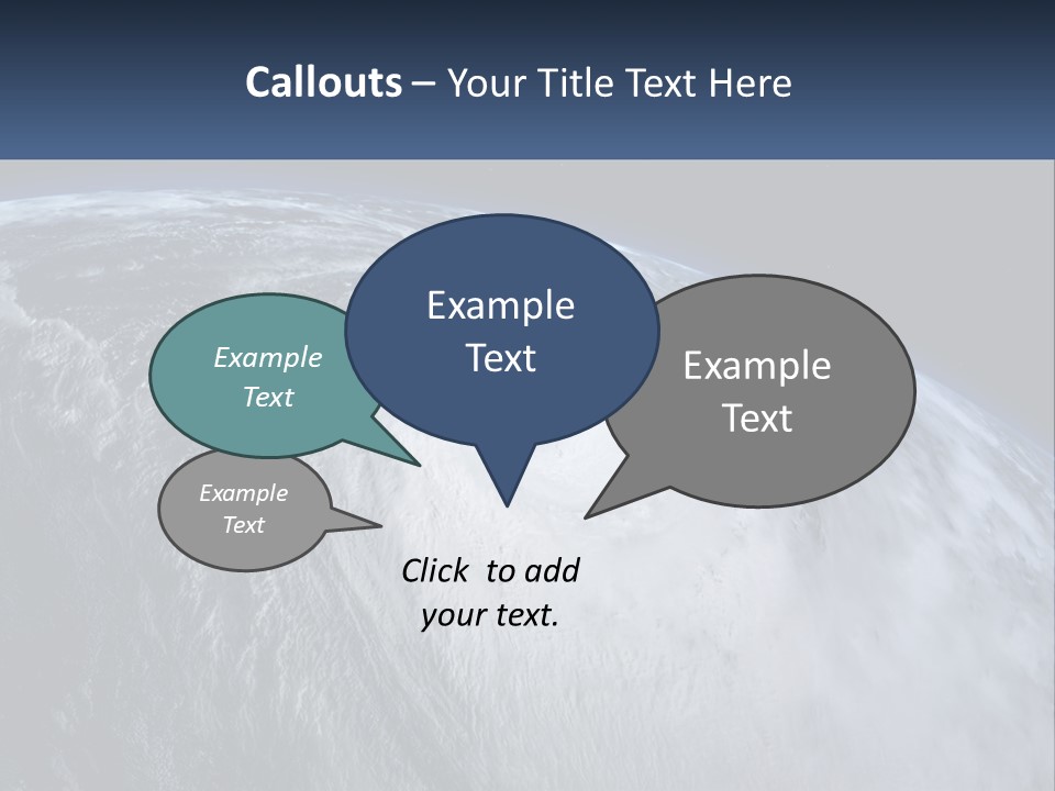 A Satellite View Of A Hurricane In Space PowerPoint Template