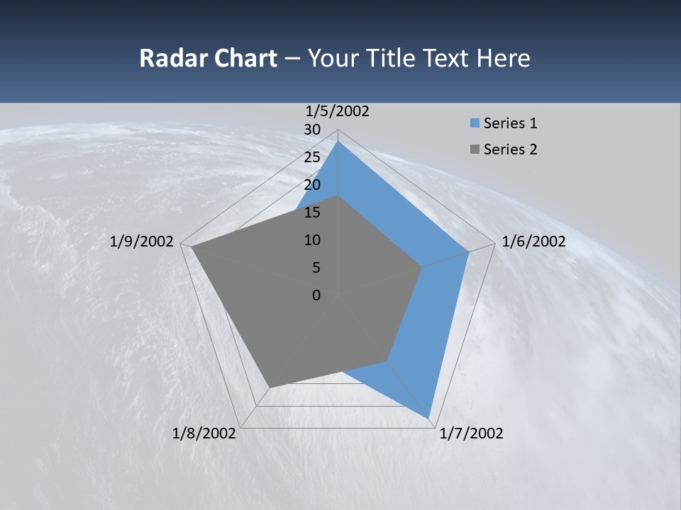 A Satellite View Of A Hurricane In Space PowerPoint Template
