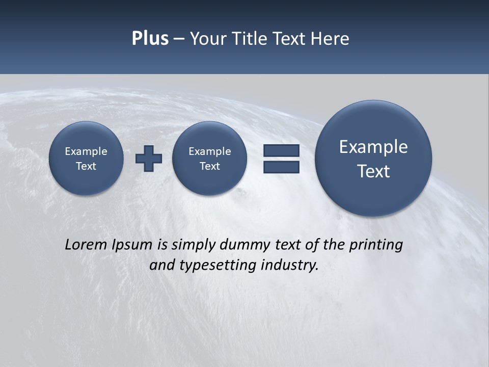 A Satellite View Of A Hurricane In Space PowerPoint Template