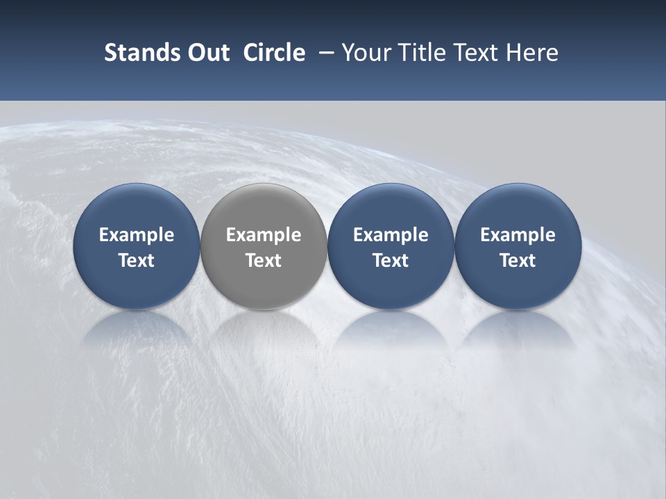 A Satellite View Of A Hurricane In Space PowerPoint Template
