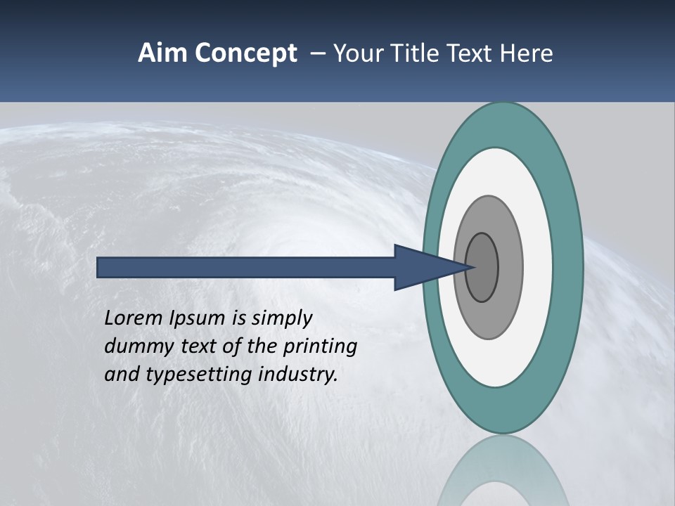 A Satellite View Of A Hurricane In Space PowerPoint Template
